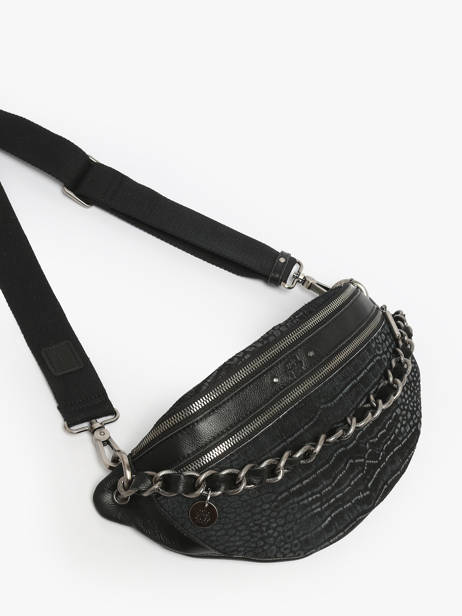 Sac Banane Mila louise Noir vintage 23689KR vue secondaire 2