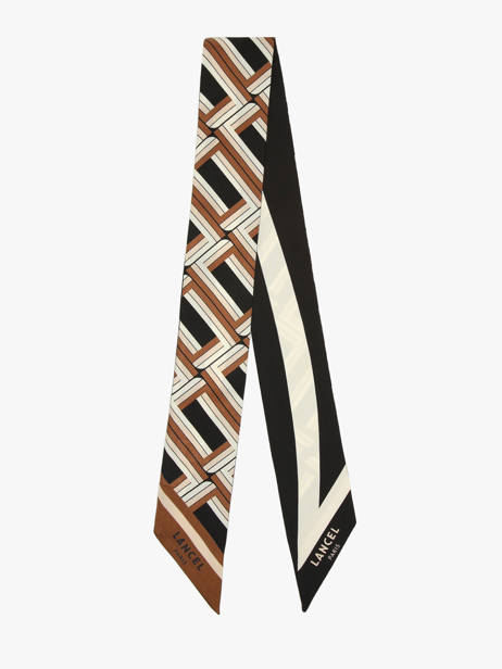 Silk Ribbon Monogram 82x5,5cm Lancel Black charms A13495