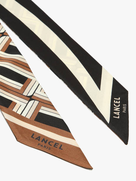Silk Ribbon Monogram 82x5,5cm Lancel Black charms A13495 other view 1