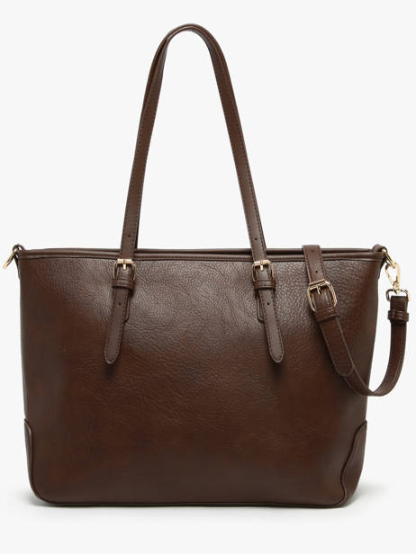 Shoulder Bag Zip Lulu castagnette Brown zip ZAHERE other view 4