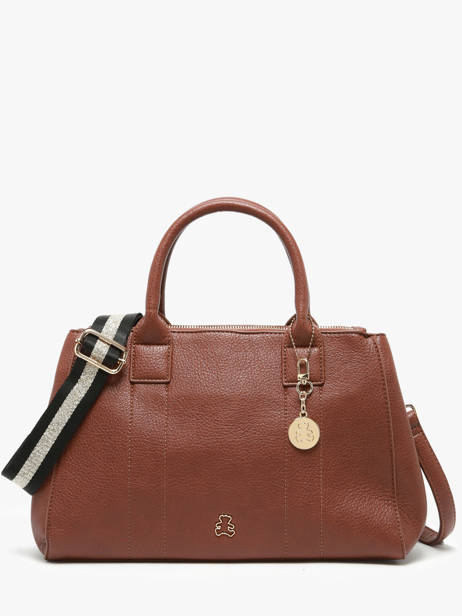 Handbag Soft Lulu castagnette Brown soft YAEL