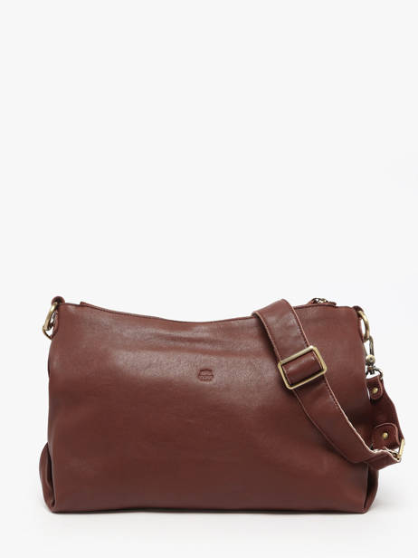 Sac Bandoulière Vintage Cuir Mila louise Marron vintage 3822VC vue secondaire 4