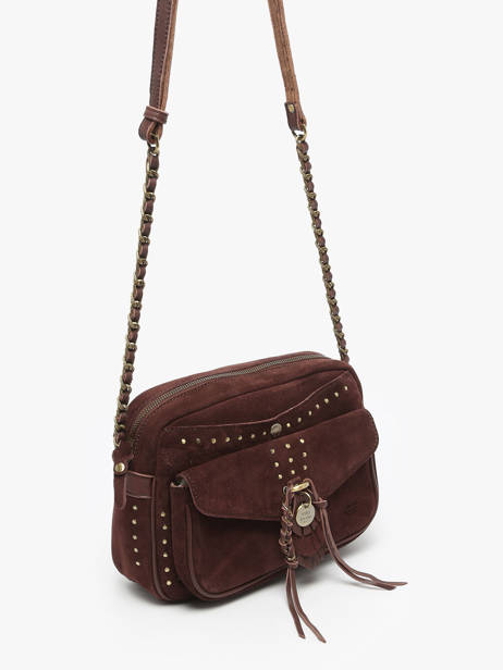 Sac Bandoulière Vintage Cuir Mila louise Marron vintage 3327VC vue secondaire 2