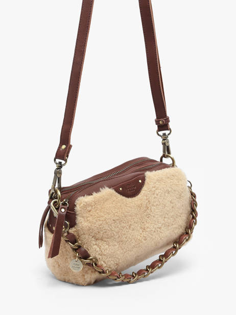 Shoulder Bag Vintage Leather Mila louise Brown vintage 23673TC other view 2