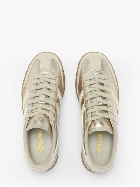Sneakers En Cuir Gola Or women CLB783 vue secondaire 4