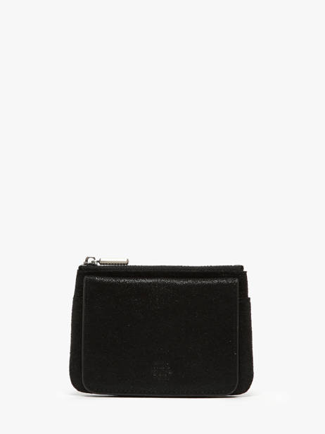 Coin Purse Leather Mila louise Black vintage 3853X
