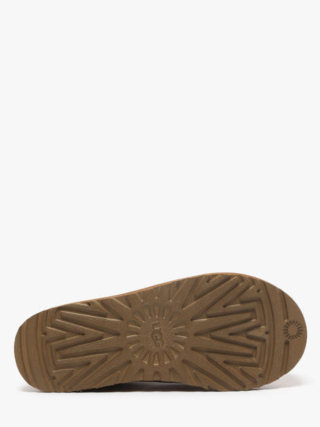 Slippers In Leather Ugg Brown women 1174470 other view 5