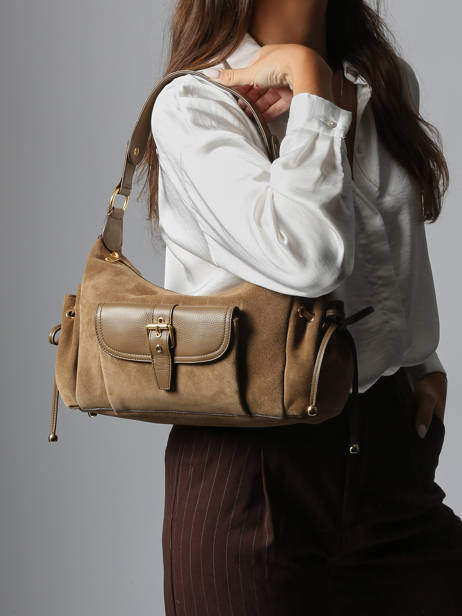 Shoulder Bag Premium Leather Gerard darel Beige premium DCS78400 other view 1