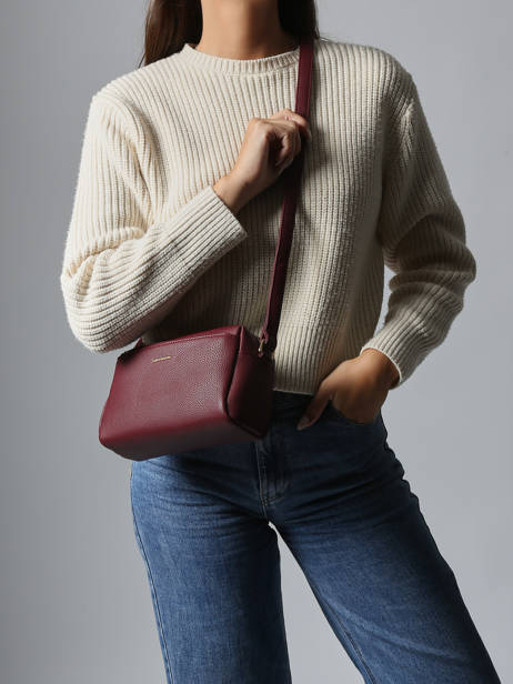 Sac Bandoulière Grained Miniprix Rouge grained KJ62069 vue secondaire 1