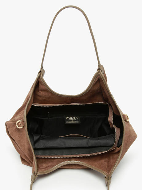 Shoulder Bag Velvet Caviar Leather Milano Brown velvet caviar VC241110 other view 2