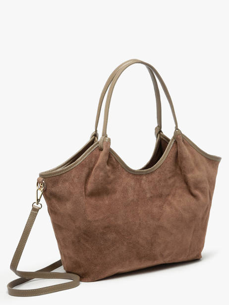 Shoulder Bag Velvet Caviar Leather Milano Brown velvet caviar VC241110 other view 1