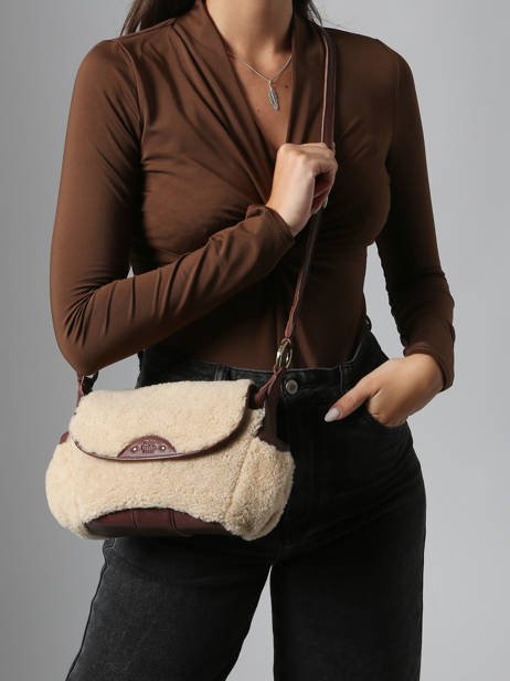 Sac Bandoulière Vintage Cuir Mila louise Marron vintage 35231TC vue secondaire 1