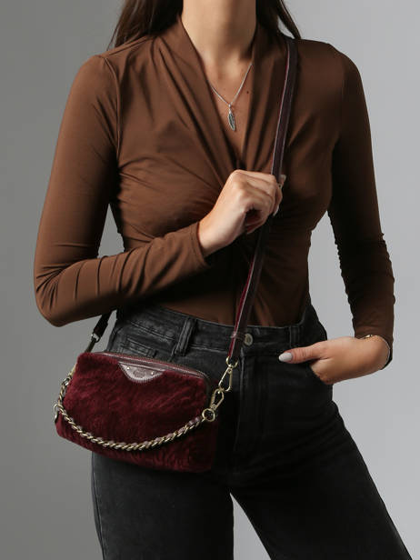 Crossbody Bag Vintage Leather Mila louise Brown vintage 2367XFUC other view 1