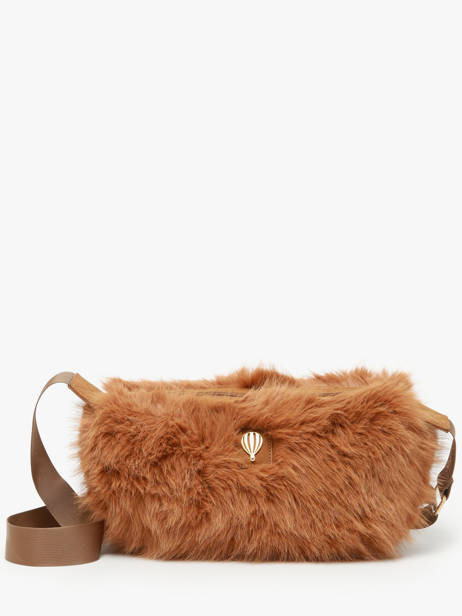 Sac Bandoulière Doudou Fourrure Le voyage en panier Marron doudou AHP261