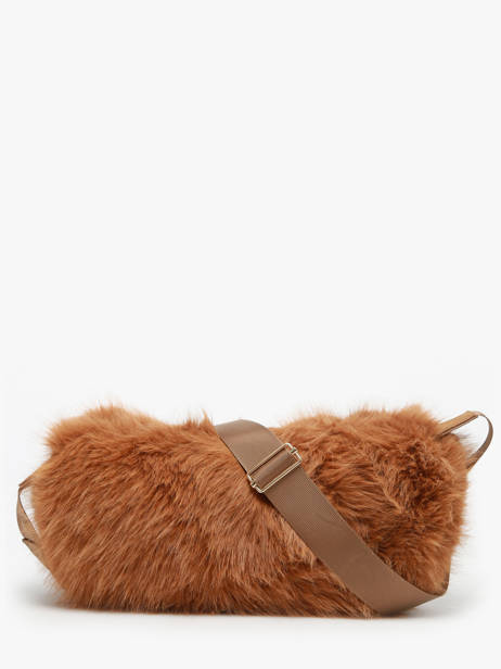 Sac Bandoulière Doudou Fourrure Le voyage en panier Marron doudou AHP261 vue secondaire 4