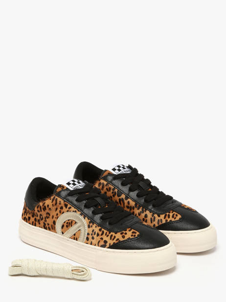 Sneakers En Cuir No name Marron women ACPN04KC vue secondaire 1