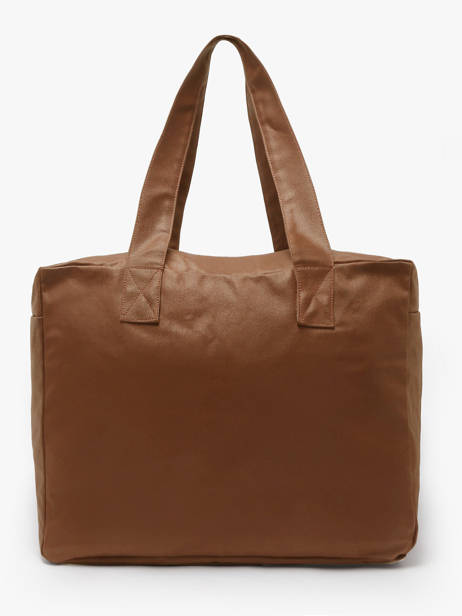 Le Sac Porté épaule A4 Célestins Waxed Rivedroite Marron waxed CELESWAX vue secondaire 3