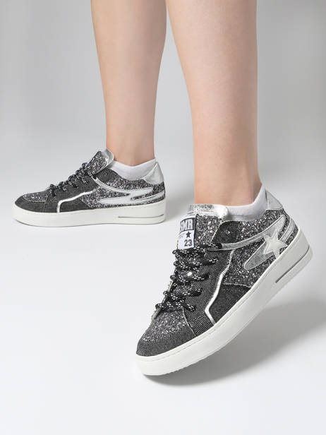 Sneakers Vana In Leather Semerdjian Black women VANA other view 1