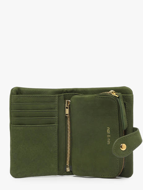 Wallet Leather Nat et nin Green vintage JOYCE other view 1