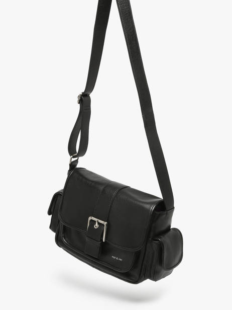 Sac Bandoulière Joy Cuir Nat et nin Noir vintage JOY vue secondaire 2