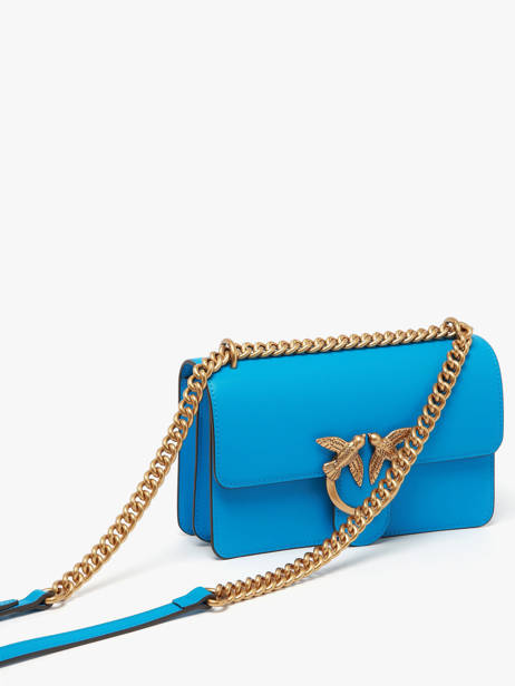 Shoulder Bag Love Bag Icon Leather Pinko Blue love bag icon A0F1 other view 2