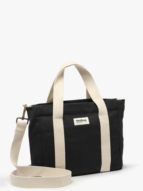 Sac Porté Main Best Seller Coton Hindbag Noir best seller LOUISE vue secondaire 2