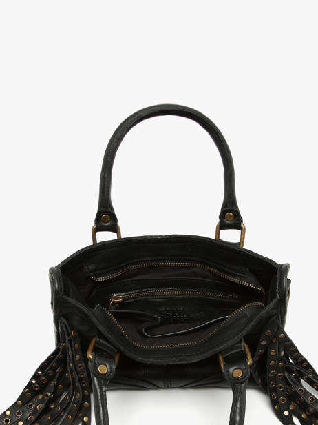 Sac Bandoulière Dakota Eyelet Cuir Basilic pepper Noir dakota eyelet BDAE72 vue secondaire 3