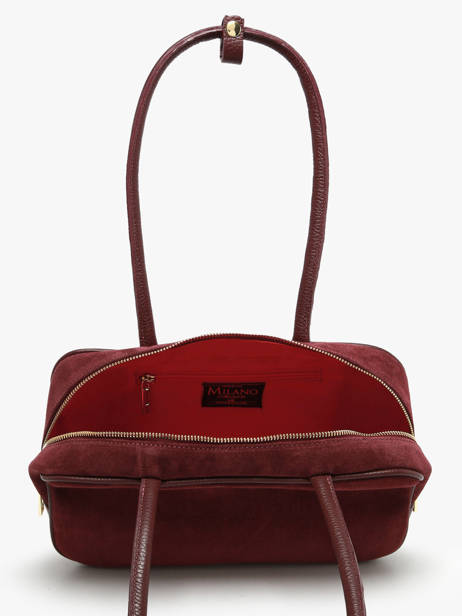 Sac Porté épaule Velvet Caviar Cuir Milano Rouge velvet caviar VC25093 vue secondaire 3