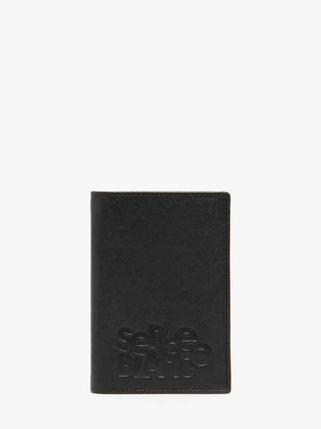 Wallet Leather Serge blanco Black baltimore BAL21019