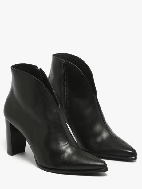 Heeled Formal Shoes In Leather Myma Black women 85009 other view 1