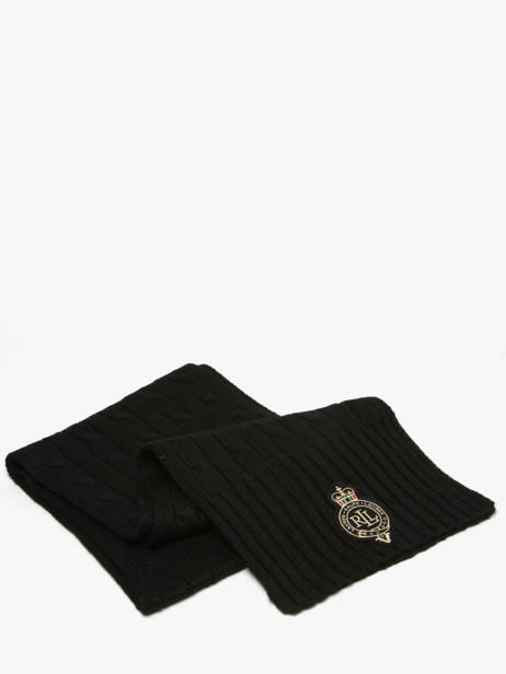 Écharpe Lauren ralph lauren Noir textile 54P04456 vue secondaire 2