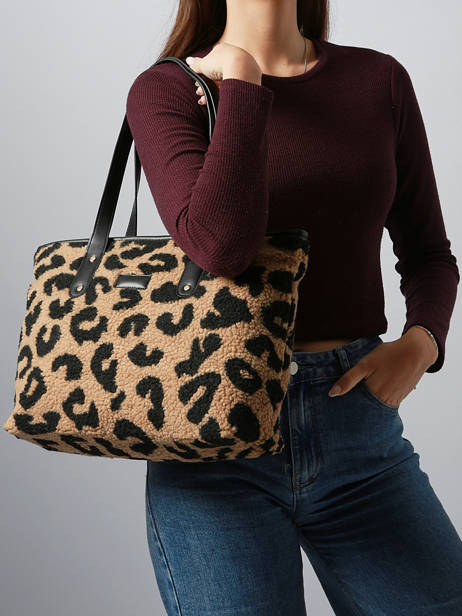 Sac Porté épaule A4 Polaire Miniprix Marron polaire S031 vue secondaire 1