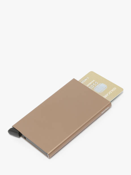 Porte-cartes Cuir Secrid Beige magsafe CFM vue secondaire 1