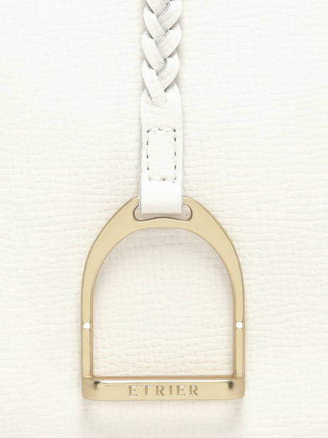 Crossbody Bag Torsade Leather Etrier White torsade ETOS0142 other view 5