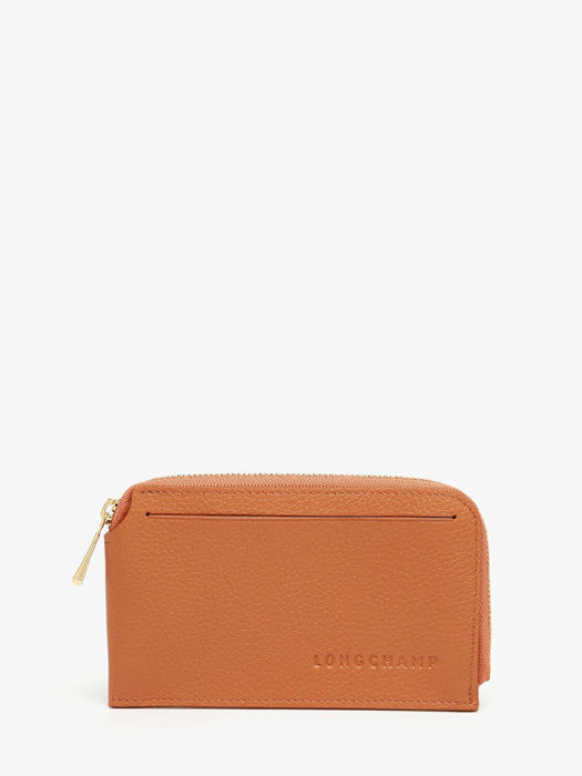 Longchamp Le foulonné Bill case / card case Brown