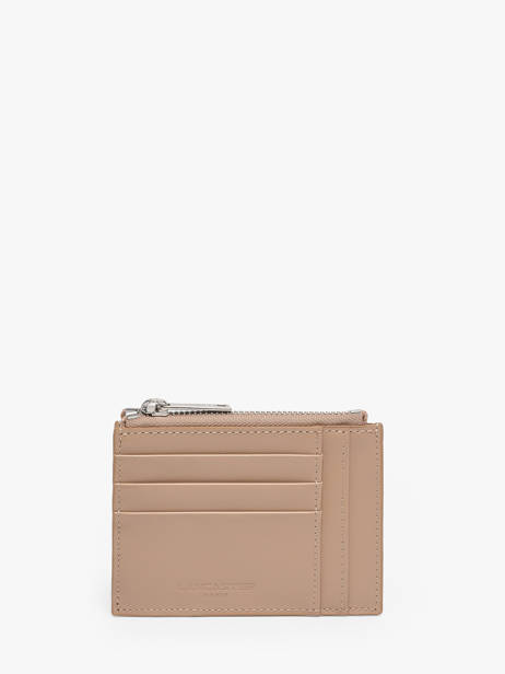 Wallet Leather Lancaster Beige paris pm 22
