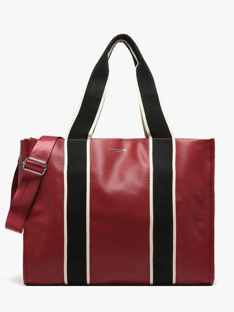 A4 Size Shoulder Bag New Grain Miniprix Red wt new grained F6946