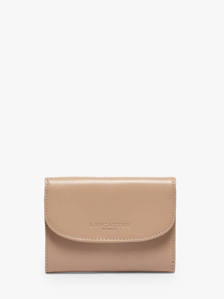 Wallet Leather Lancaster Beige paris pm 24