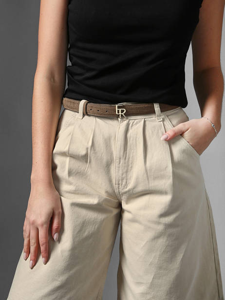 Belt Equestre Croco Etrier Beige equestre croco EECQ414C other view 1