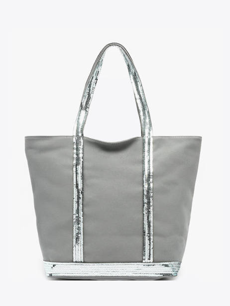 Satchel Cabas Cotton Vanessa bruno Gray cabas 1V40378 other view 3