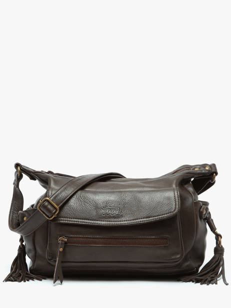 Sac Bandoulière Cow Cuir Basilic pepper Marron cow BCOW86