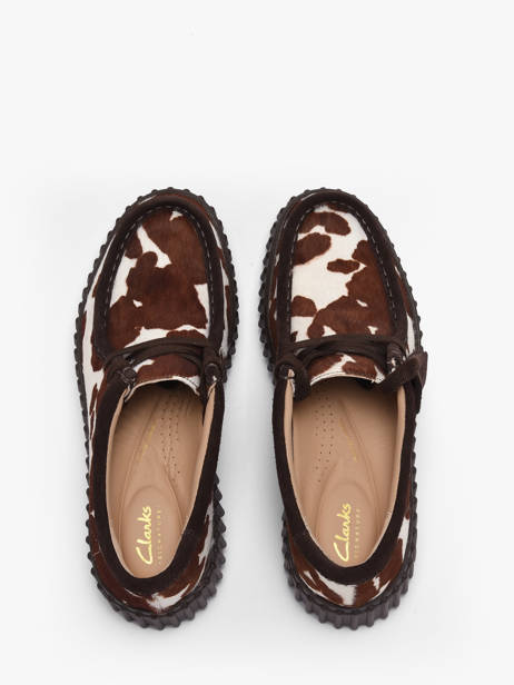 Chaussures Derbies Plateforme En Cuir Clarks Marron women 26186666 vue secondaire 3