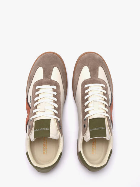 Sneakers En Cuir Redskins Beige men ELDORADO vue secondaire 3