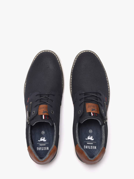 Chaussures De Ville Mustang Bleu men M0031002 vue secondaire 3