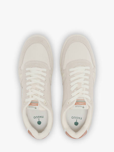 Sneakers En Cuir Faguo Beige men 26CG9204 vue secondaire 3