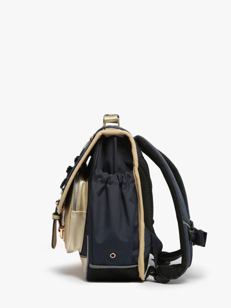 Cartable 2 Compartiments Cameleon Bleu vintage fantasy PBVGCA35 vue secondaire 2