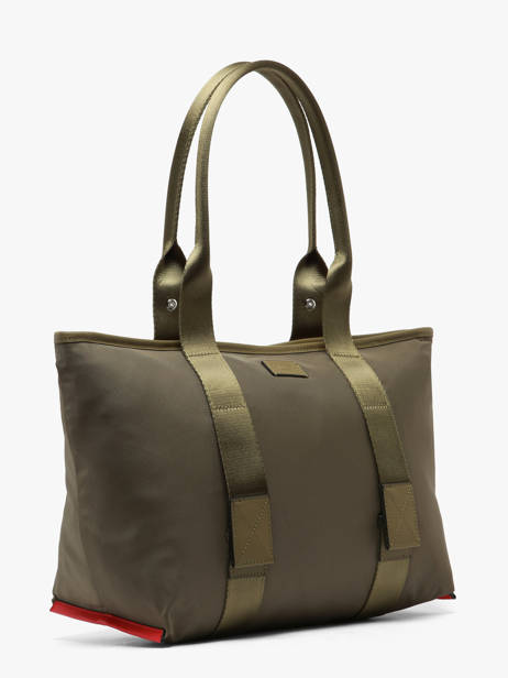 Sac Cabas Zippé M Mistral Rollable Nylon Et Cuir Lancel Vert mistral A13995 vue secondaire 1