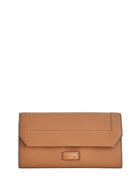 Slim Leather Wallet Ninon Lancel Brown ninon A09986