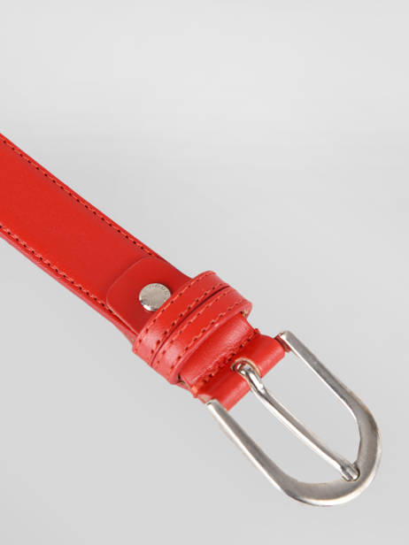 Ceinture Petit prix cuir Rouge belt 25 vue secondaire 1