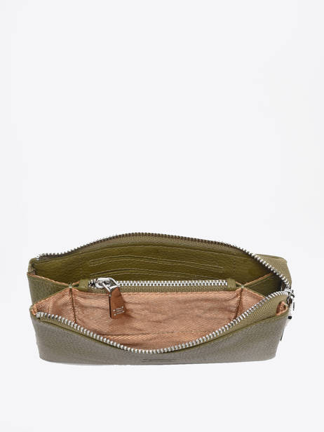 Leather Caviar Wallet Crinkles Green caviar 14196 other view 1